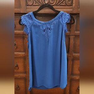 Brixon Ivy Blue Lace Blouse